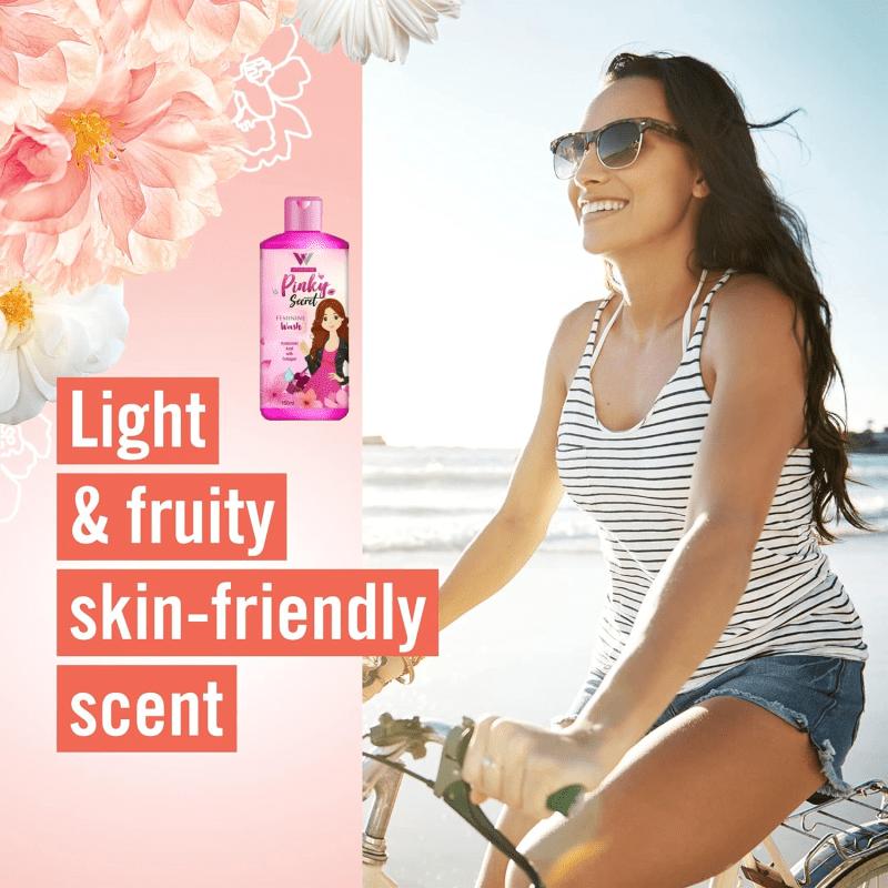 Buy 1 Take 2  Removes Odor causing bacteria, pH Balanced Feminine Wash Refreshing & Soothing Feminine Wash for Sensitive Skin,selfcare,feminine care Comfort  150ML*3